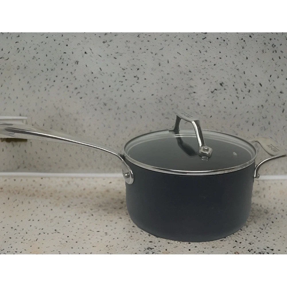 All-Clad 2.5 Qt Hard Anodized Aluminum Nonstick Sauce Pan & Tempered Glass Lid